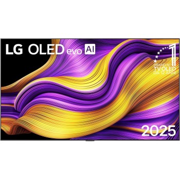 LG OLED evo AI G5 TV 77 pollici, Smart TV 4K, Staffa a muro inclusa, Processore α11 Gen2, Brightness Booster Ultimate, webOS con AI, Dolby Vision e Atmos, VRR e GSYNC 4K@165Hz, OLED77G54LW 2025 - 77"