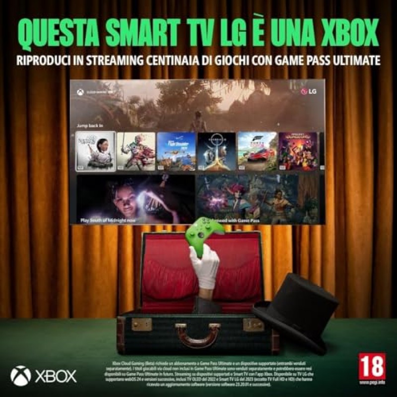 LG OLED evo AI G5 TV 83 pollici, Smart TV 4K, Staffa a muro inclusa, Processore α11 Gen2, Brightness Booster Ultimate, webOS con AI, Dolby Vision e Atmos, VRR e GSYNC 4K@165Hz, OLED83G54LW 2025 - 83"