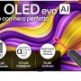 LG OLED evo AI G5 TV 83 pollici, Smart TV 4K, Staffa a muro inclusa, Processore α11 Gen2, Brightness Booster Ultimate, webOS con AI, Dolby Vision e Atmos, VRR e GSYNC 4K@165Hz, OLED83G54LW 2025 - 83"