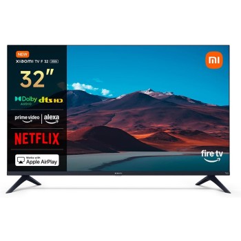XIAOMI TV F 32, 32 pollici (81 cm), HD, Smart TV, Fire TV,Triple Tuner DVB-C/S/S2/T/T2, Dolby Audio, DTS Virtual:X, DTS-HD, Controllo Vocale Alexa, Compatibile con Apple AirPlay - 32"