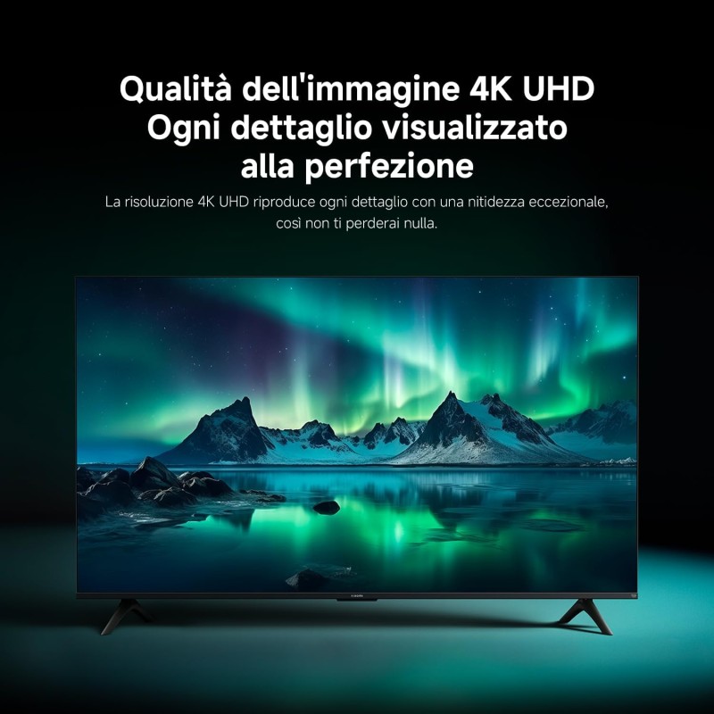XIAOMI TV F 55, 55 pollici (140 cm),4K UHD,Smart TV,Fire TV, Triple Tuner DVB-C/S/S2/T/T2,HDR10, MEMC, Modalità Game Boost 120Hz, Controllo Vocale Alexa, 2GB+32GB, Compatibile con Apple AirPlay - 55" XIAOMI TV F 55, 55 pollici (140 cm),4K UHD,Smart TV,Fire TV, Triple Tuner DVB-C/S/S2/T/T2,HDR10, MEMC, Modalità Game Boost 120Hz, Controllo Vocale Alexa, 2GB+32GB, Compatibile con Apple AirPlay - 55"
