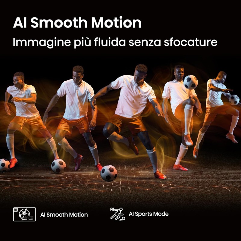 Hisense Smart TV 43" 4K Ultra HD 2025 43A6Q, Smart TV VIDAA U8, Dolby Vision, HDR 10, Game Mode Plus, Alexa Built-in, VIDAA Voice, Tuner DVB-T2/S2 HEVC 10, lativù 4K, 43'', 2025 LED - 43'' Hisense Smart TV 43" 4K Ultra HD 2025 43A6Q, Smart TV VIDAA U8, Dolby Vision, HDR 10, Game Mode Plus, Alexa Built-in, VIDAA Voice, Tuner DVB-T2/S2 HEVC 10, lativù 4K, 43'', 2025 LED - 43''