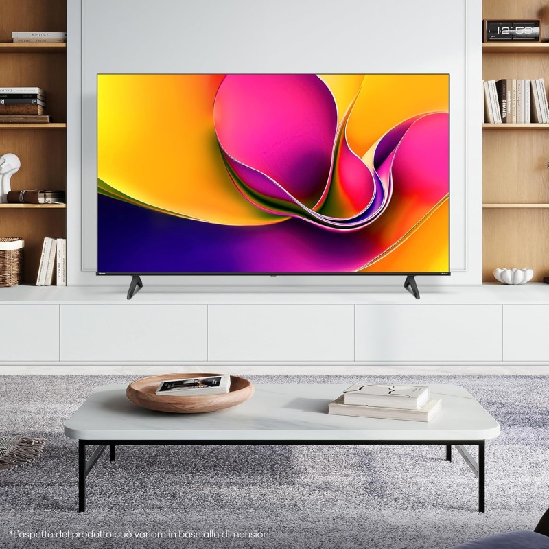 Hisense Smart TV 43" 4K Ultra HD 2025 43A6Q, Smart TV VIDAA U8, Dolby Vision, HDR 10, Game Mode Plus, Alexa Built-in, VIDAA Voice, Tuner DVB-T2/S2 HEVC 10, lativù 4K, 43'', 2025 LED - 43'' Hisense Smart TV 43" 4K Ultra HD 2025 43A6Q, Smart TV VIDAA U8, Dolby Vision, HDR 10, Game Mode Plus, Alexa Built-in, VIDAA Voice, Tuner DVB-T2/S2 HEVC 10, lativù 4K, 43'', 2025 LED - 43''