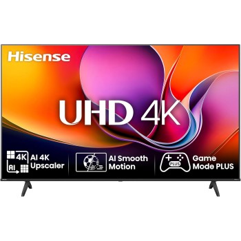 Hisense Smart TV 43" 4K Ultra HD 2025 43A6Q, Smart TV VIDAA U8, Dolby Vision, HDR 10, Game Mode Plus, Alexa Built-in, VIDAA Voice, Tuner DVB-T2/S2 HEVC 10, lativù 4K, 43'', 2025 LED - 43''