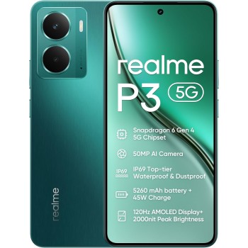 realme P3 5G 512GB 12GB Starlight Green Europe+NFC RMX5079 EU AMZ - 12+512 GB Green realme P3 5G 512GB 12GB Starlight Green Europe+NFC RMX5079 EU AMZ - 12+512 GB Green