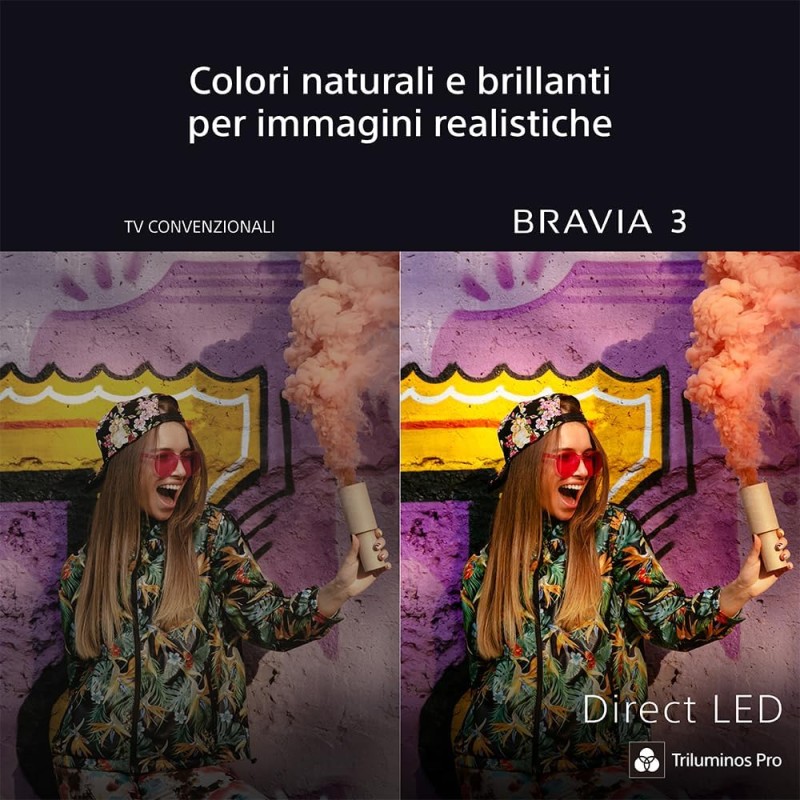 Sony BRAVIA 3 - Direct LED | Altoparlante X-Balanced | Dolby Vision/Atmos | IMAX Enhanced | Google TV (2025) | Google Cast | Apple AirPlay 2| Eco Dashboard 2 | Game Menu 2-43pollici - 43 Inch Sony BRAVIA 3 - Direct LED | Altoparlante X-Balanced | Dolby Vision/Atmos | IMAX Enhanced | Google TV (2025) | Google Cast | Apple AirPlay 2| Eco Dashboard 2 | Game Menu 2-43pollici - 43 Inch