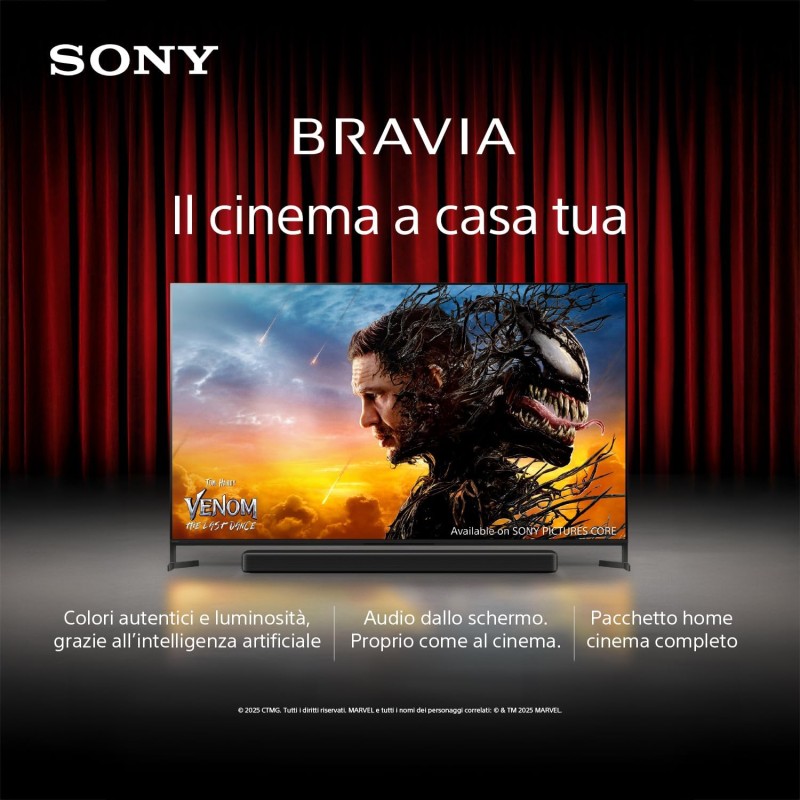 Sony BRAVIA 3 - Direct LED | Altoparlante X-Balanced | Dolby Vision/Atmos | IMAX Enhanced | Google TV (2025) | Google Cast | Apple AirPlay 2| Eco Dashboard 2 | Game Menu 2-43pollici - 43 Inch Sony BRAVIA 3 - Direct LED | Altoparlante X-Balanced | Dolby Vision/Atmos | IMAX Enhanced | Google TV (2025) | Google Cast | Apple AirPlay 2| Eco Dashboard 2 | Game Menu 2-43pollici - 43 Inch