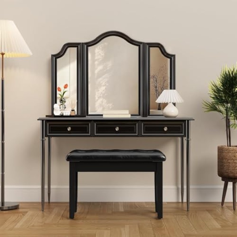 Sgabello per Pianoforte, 75 x 35 x 49 CM, con Vano Portaoggetti, Panca per Pianoforte con Cuscino in Pelle PU, Resistente, Portata fino a 200 kg, Nero