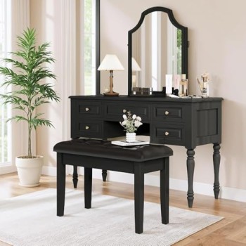 Sgabello per Pianoforte, 75 x 35 x 49 CM, con Vano Portaoggetti, Panca per Pianoforte con Cuscino in Pelle PU, Resistente, Portata fino a 200 kg, Nero