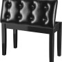 Sgabello per Pianoforte, 75 x 35 x 49 CM, con Vano Portaoggetti, Panca per Pianoforte con Cuscino in Pelle PU, Resistente, Portata fino a 200 kg, Nero