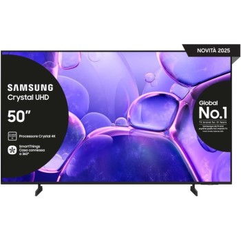 Samsung Crystal UHD 4K Smart TV 50'' UE50U8090FUXZT, Crystal 4K Processor, HDR, Smart Experience, OTS Lite & Adaptive Sound, Metal Stream Design, 2025 - 50"