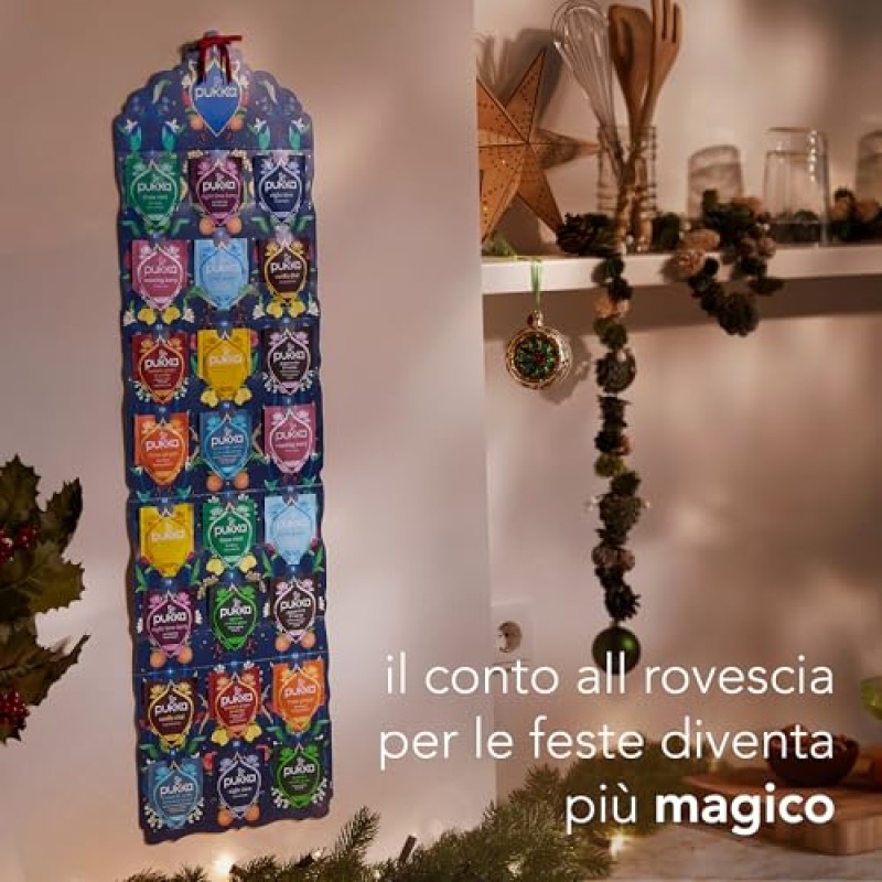 Pukka Tisane Calendario Avvento 2025, Set Regalo Tisane e Infusi, Deliziose Erbe Biologiche, Senza Cioccolato e Lattosio, Per Una Dose Quotidiana Di Benessere e Gusto, Idea Regalo, 24 Bustine Pukka Tisane Calendario Avvento 2025, Set Regalo Tisane e Infusi, Deliziose Erbe Biologiche, Senza Cioccolato e Lattosio, Per Una Dose Quotidiana Di Benessere e Gusto, Idea Regalo, 24 Bustine