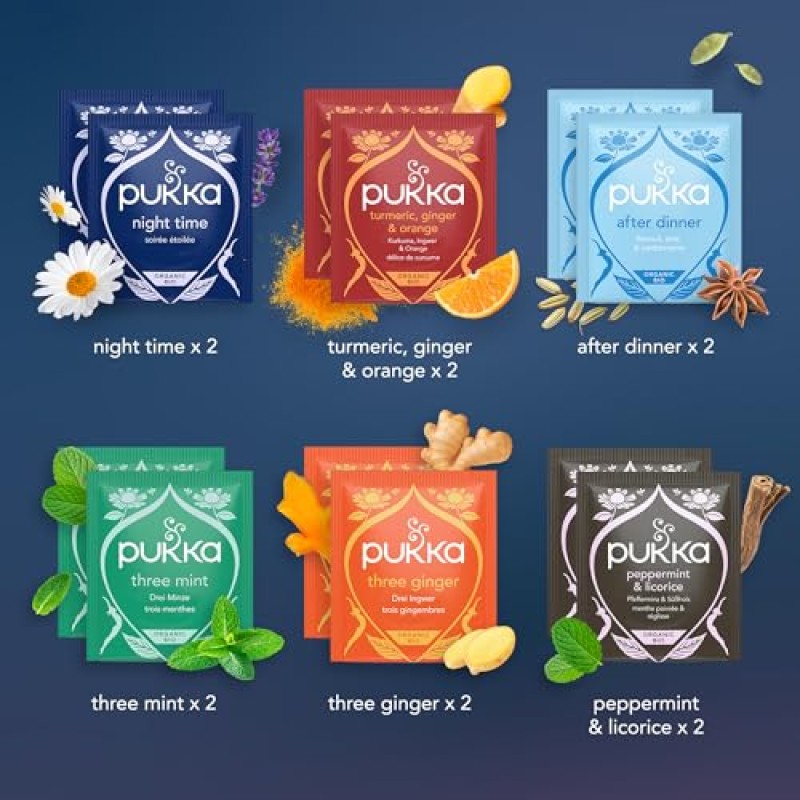 Pukka Tisane Calendario Avvento 2025, Set Regalo Tisane e Infusi, Deliziose Erbe Biologiche, Senza Cioccolato e Lattosio, Per Una Dose Quotidiana Di Benessere e Gusto, Idea Regalo, 24 Bustine Pukka Tisane Calendario Avvento 2025, Set Regalo Tisane e Infusi, Deliziose Erbe Biologiche, Senza Cioccolato e Lattosio, Per Una Dose Quotidiana Di Benessere e Gusto, Idea Regalo, 24 Bustine