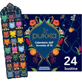 Pukka Tisane Calendario Avvento 2025, Set Regalo Tisane e Infusi, Deliziose Erbe Biologiche, Senza Cioccolato e Lattosio, Per Una Dose Quotidiana Di Benessere e Gusto, Idea Regalo, 24 Bustine