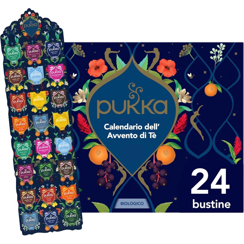 Pukka Tisane Calendario Avvento 2025, Set Regalo Tisane e Infusi, Deliziose Erbe Biologiche, Senza Cioccolato e Lattosio, Per Una Dose Quotidiana Di Benessere e Gusto, Idea Regalo, 24 Bustine Pukka Tisane Calendario Avvento 2025, Set Regalo Tisane e Infusi, Deliziose Erbe Biologiche, Senza Cioccolato e Lattosio, Per Una Dose Quotidiana Di Benessere e Gusto, Idea Regalo, 24 Bustine