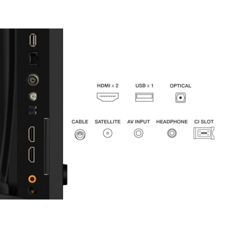 TCL TV 32V4C - 32'' HD Smart QLED Direct LED con Android TV e HDR - Compatibile con Google Cast e Google Home, Design Delgado, 2025 V4C - 32 pollici