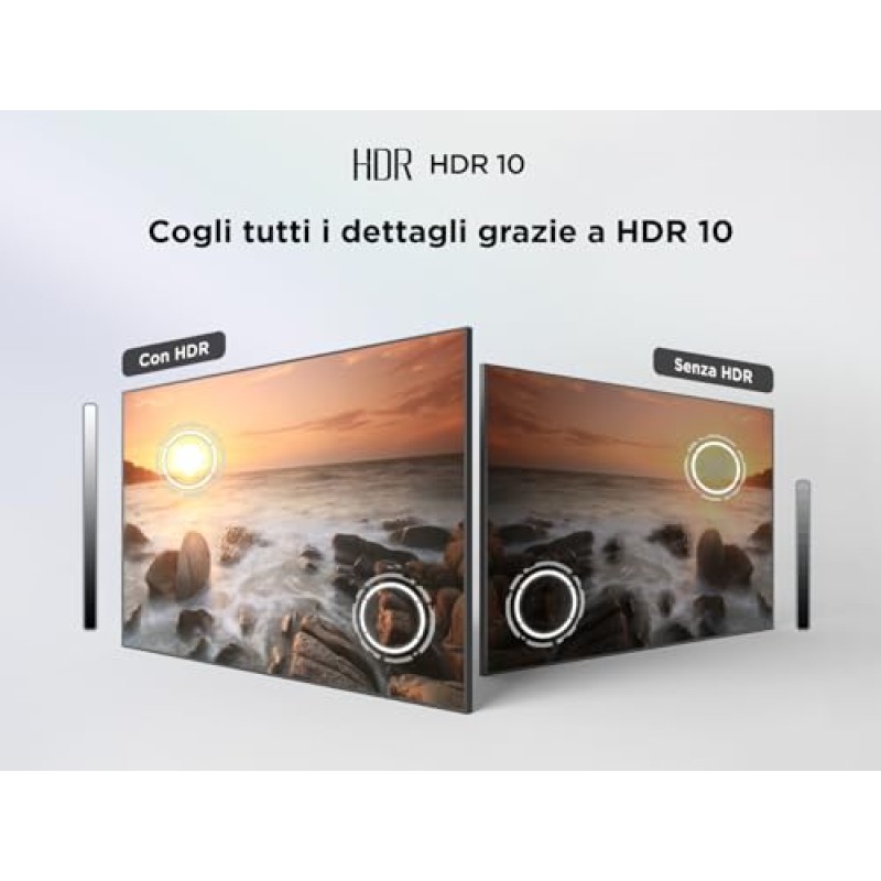 TCL TV 32V4C - 32'' HD Smart QLED Direct LED con Android TV e HDR - Compatibile con Google Cast e Google Home, Design Delgado, 2025 V4C - 32 pollici