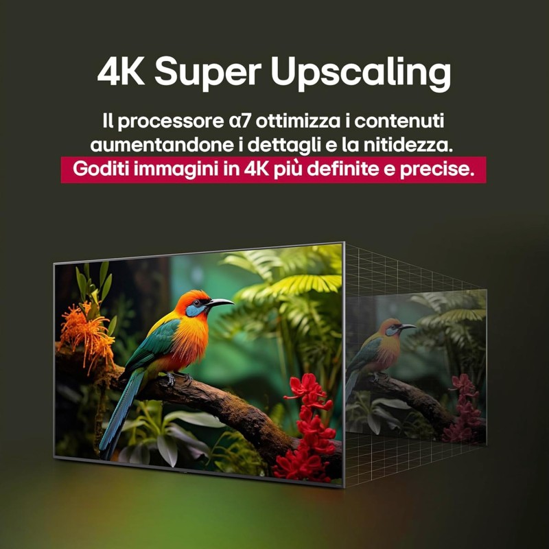 LG QNED evo AI QNED86 43 pollici, Smart TV 4K, Processore α7 Gen8, Dynamic QNED Color, Local Dimming, webOS con AI e telecomando puntatore AI, Gaming con VRR 4K@60Hz, 43QNED86A6C 2025 - 43" LG QNED evo AI QNED86 43 pollici, Smart TV 4K, Processore α7 Gen8, Dynamic QNED Color, Local Dimming, webOS con AI e telecomando puntatore AI, Gaming con VRR 4K@60Hz, 43QNED86A6C 2025 - 43"