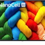 LG NanoCell AI NANO80 55 pollici, Smart TV 4K, Processore α7 Gen8, Tecnologia NanoCell, webOS con AI e telecomando puntatore AI, Filmmaker mode, Gaming con VRR 4K@60Hz, 55NANO80A6B 2025 - 55"