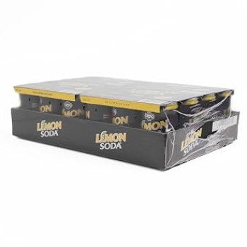 Lemonsoda | Bevanda Gassata al Limone, 24 Minican Lattine da 15 cl, L'originale Limonata Italiana, Rinfrescante, con Succo di Limoni Siciliani, Senza Coloranti