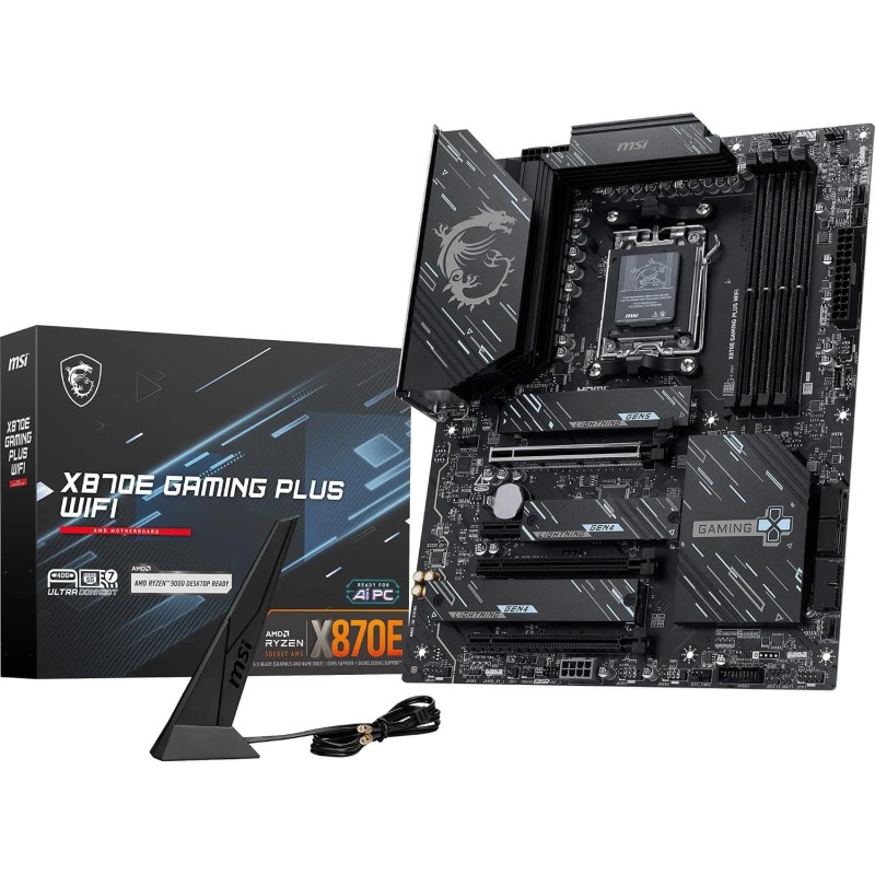Msi X870e Gaming Plus Wifi Mainboard Atx Socket Am5 X870e Ddr5 Wifi 7 5gbe (7e70-001r) - ATX Msi X870e Gaming Plus Wifi Mainboard Atx Socket Am5 X870e Ddr5 Wifi 7 5gbe (7e70-001r) - ATX