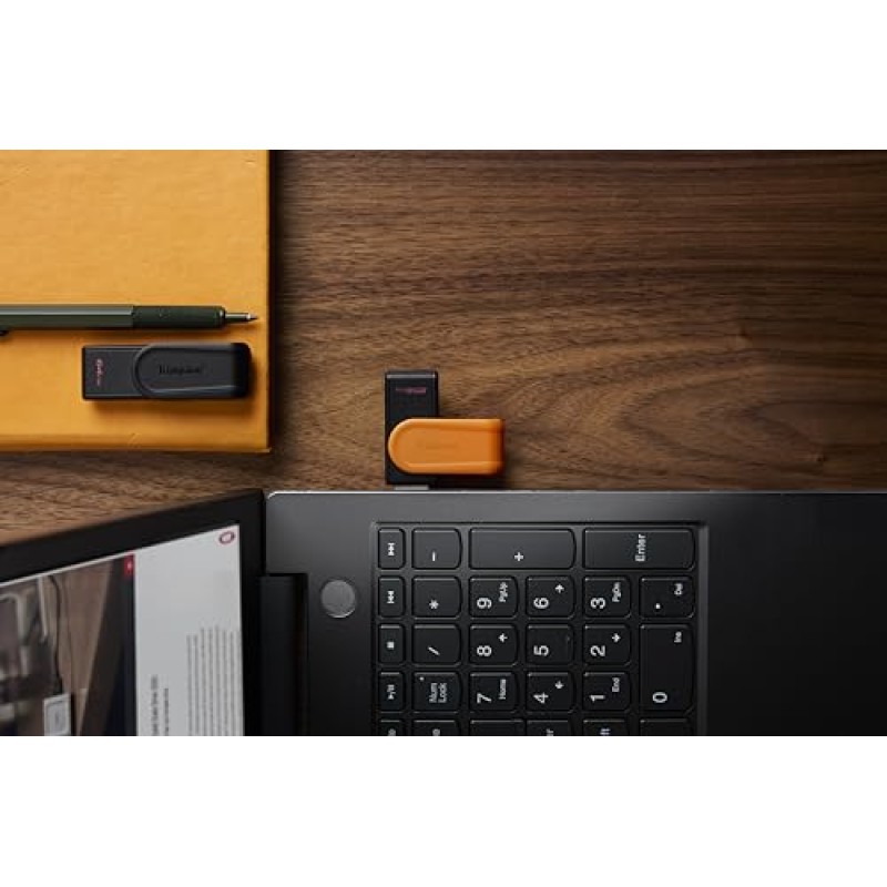 Kingston DataTraveler Exodia S Drive Flash USB - 64GB - USB 3.2 Gen 1 - USB Type A - Nero/Nero - DTXS/64GB - 64GB Nero/Nero