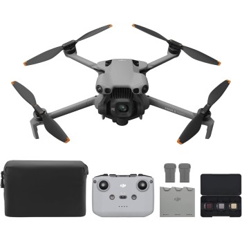 DJI Mini 5 Pro Combo Fly More con DJI RC-N3, certificato C0, drone con fotocamera, CMOS da 1 pollice, drone 4K per principianti con rilevamento omnidirezionale degli ostacoli, ActiveTrack 360°