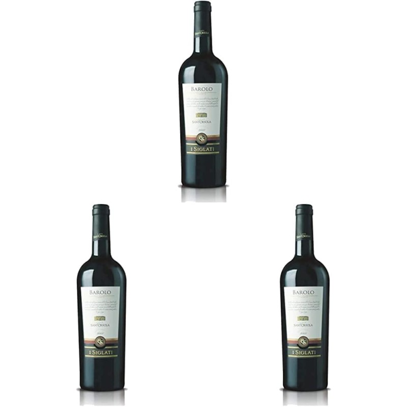 Casa Sant'Orsola - Vino Rosso Barolo D.O.C.G. Siglati, Gusto Secco, Rotondo, con Note di Liquirizia, 1x750 ml (Confezione da 3) - 1x750ml (Confezione da 3) Casa Sant'Orsola - Vino Rosso Barolo D.O.C.G. Siglati, Gusto Secco, Rotondo, con Note di Liquirizia, 1x750 ml (Confezione da 3) - 1x750ml (Confezione da 3)