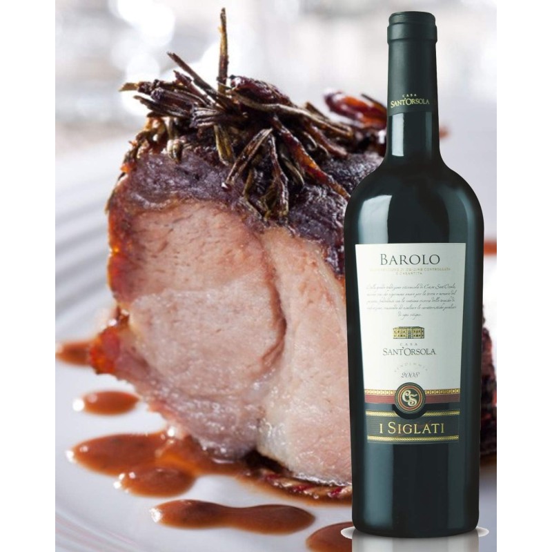 Casa Sant'Orsola - Vino Rosso Barolo D.O.C.G. Siglati, Gusto Secco, Rotondo, con Note di Liquirizia, 1x750 ml (Confezione da 3) - 1x750ml (Confezione da 3) Casa Sant'Orsola - Vino Rosso Barolo D.O.C.G. Siglati, Gusto Secco, Rotondo, con Note di Liquirizia, 1x750 ml (Confezione da 3) - 1x750ml (Confezione da 3)