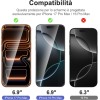 NEW'C 3 Pezzi, Vetro Temperato per iPhone 17 Pro Max, iPhone 16 Pro Max (6,9 pollici), Pellicola Prottetiva Anti Graffio - Ultra resistente - Trasparente HD - Strumento di installazione facile incluso - 17 Pro Max/16 Pro Max 6,9 pollici Trasparente