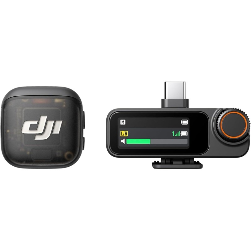 DJI Mic 3 (1 TX + 1 RX), microfono lavalier wireless per iPhone/fotocamera/Android, ultraleggero, maggiore autonomia operativa e ricarica veloce, trasmissione da 400 m DJI Mic 3 (1 TX + 1 RX), microfono lavalier wireless per iPhone/fotocamera/Android, ultraleggero, maggiore autonomia operativa e ricarica veloce, trasmissione da 400 m