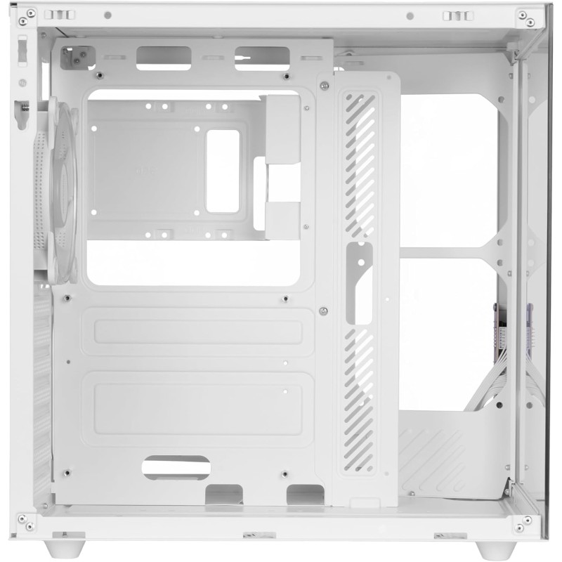 Mars Gaming MCV-ONE, Case Gaming ATX, Doppio Vetro Temperato Continuo, Ventola FRGB 12cm, Struttura a Doppia Camera, Semitorre PC Compatta, Supporto Raffreddamento a Liquido fino a 240mm, Bianco Mars Gaming MCV-ONE, Case Gaming ATX, Doppio Vetro Temperato Continuo, Ventola FRGB 12cm, Struttura a Doppia Camera, Semitorre PC Compatta, Supporto Raffreddamento a Liquido fino a 240mm, Bianco