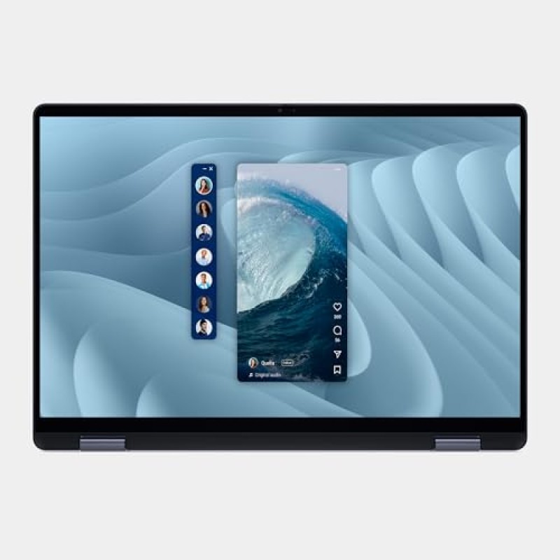 Dell 16 Plus 2-in-1 Copilot+ PC DB06250 16" 2.5K Mini-LED HDR600 Touchscree, Intel Core Ultra 7 Serie 2, Intel Arc, 16 GB RAM, 1 TB SSD, Windows 11 Home, Tastiera retroilluminata QWERTY, Blue