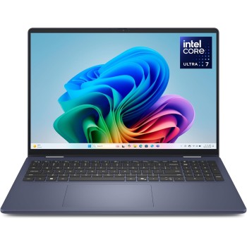 Dell 16 Plus 2-in-1 Copilot+ PC DB06250 16" 2.5K Mini-LED HDR600 Touchscree, Intel Core Ultra 7 Serie 2, Intel Arc, 16 GB RAM, 1 TB SSD, Windows 11 Home, Tastiera retroilluminata QWERTY, Blue