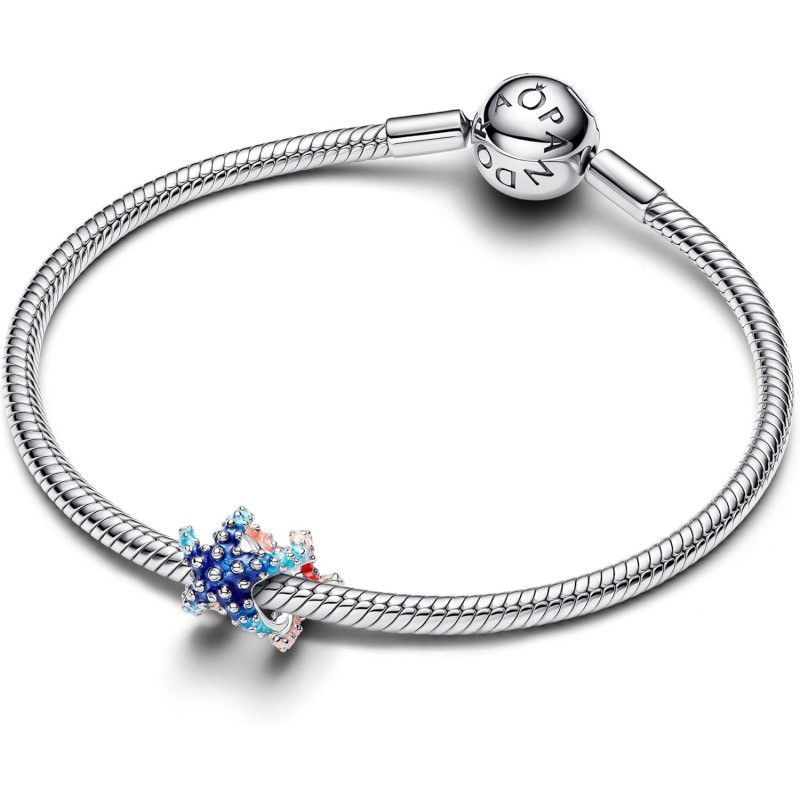 PANDORA Moments 793817C01 - Ciondolo a forma di stella marina colorata in argento Sterling, 9,9x8,6x9,4 mm, Argento sterling, Nessuna pietra preziosa PANDORA Moments 793817C01 - Ciondolo a forma di stella marina colorata in argento Sterling, 9,9x8,6x9,4 mm, Argento sterling, Nessuna pietra preziosa