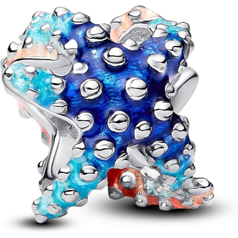 PANDORA Moments 793817C01 - Ciondolo a forma di stella marina colorata in argento Sterling, 9,9x8,6x9,4 mm, Argento sterling, Nessuna pietra preziosa PANDORA Moments 793817C01 - Ciondolo a forma di stella marina colorata in argento Sterling, 9,9x8,6x9,4 mm, Argento sterling, Nessuna pietra preziosa