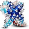 PANDORA Moments 793817C01 - Ciondolo a forma di stella marina colorata in argento Sterling, 9,9x8,6x9,4 mm, Argento sterling, Nessuna pietra preziosa