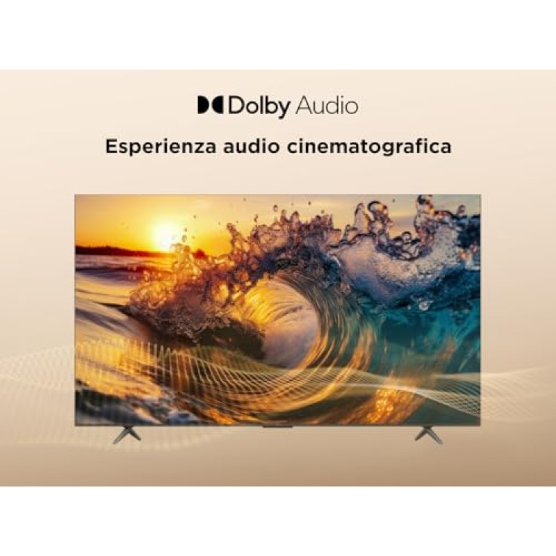 TCL 40SF560 - 40-inch QLED Direct Smart Full HD LED TV with Fire TV and HDR, Metallic Design, Frameless - 40 pollici