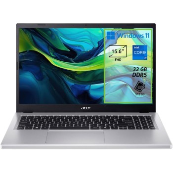 acer Aspire Go 15 AG15-71P-75CQ PC Portatile, Notebook, Processore Intel Core i7-13620H, RAM 32 GB DDR5, 512 GB PCIe NVMe SSD, Display 15.6" FHD, Scheda Grafica Intel UHD, Windows 11 Home - 15.6"