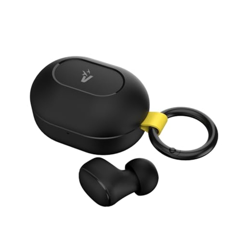 VulTech EP-30BK DRIP Cuffie Bluetooth 5.4, Auricolari Wireless In-Ear con Microfono, 14 Ore Totali, Controllo Touch, Ricarica USB-C, Controllo vocale Siri/Google, Suono Bilanciato, Android/iOS, nere - Drip BK
