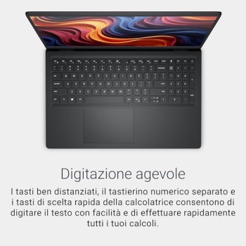 Dell 15 Laptop DC15255 15,6" FHD (1920 x 1080) 120Hz, AMD Ryzen 5 7520U, Grafica Radeon 610M, 8GB LPDDR5 RAM, 512GB SSD, Windows 11 Home, Tastiera Retroilluminata QWERTY – Nero Carbonio Dell 15 Laptop DC15255 15,6" FHD (1920 x 1080) 120Hz, AMD Ryzen 5 7520U, Grafica Radeon 610M, 8GB LPDDR5 RAM, 512GB SSD, Windows 11 Home, Tastiera Retroilluminata QWERTY – Nero Carbonio