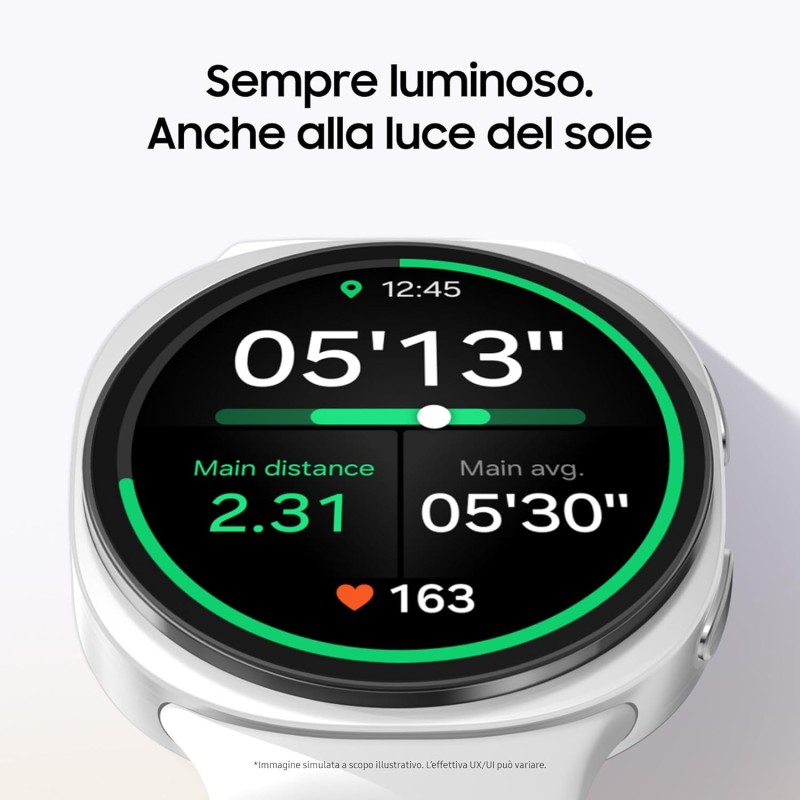 Samsung Galaxy Watch8 (Dark Gray, BT, 40mm) Smartwatch Galaxy AI, Allenatore Personale, Design Resistente agli Urti, Processore 3nm, Monitoraggio Attività Fisica e Sonno, One UI 8 [Versione Italiana] - 40mm Dark Gray