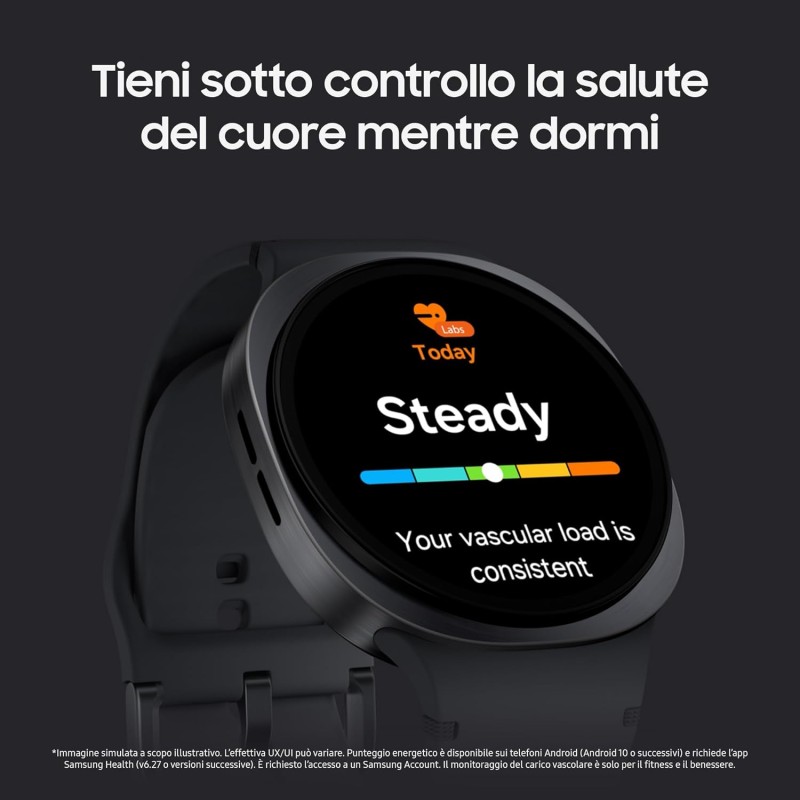 Samsung Galaxy Watch8 (Dark Gray, BT, 40mm) Smartwatch Galaxy AI, Allenatore Personale, Design Resistente agli Urti, Processore 3nm, Monitoraggio Attività Fisica e Sonno, One UI 8 [Versione Italiana] - 40mm Dark Gray