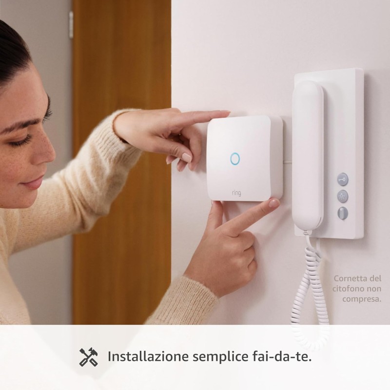 Ring Intercom di Amazon + Nuova Ring videocamera esterna Plus a batteria (Outdoor Camera Plus) | 2K con Ring Vision I Ring Home gratuito per 30 giorni Ring Intercom di Amazon + Nuova Ring videocamera esterna Plus a batteria (Outdoor Camera Plus) | 2K con Ring Vision I Ring Home gratuito per 30 giorni