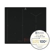 Electrolux Piano Cottura Induzione da Incasso, KIS62453I, 60 cm, Serie 700, 4 Fuochi, Zona Combinata Flessibile, Funzione Hob2Hood, SenseBoil, Comandi Slider Touch, Funzione Sicurezza Bambino - Nero - Kis62453i