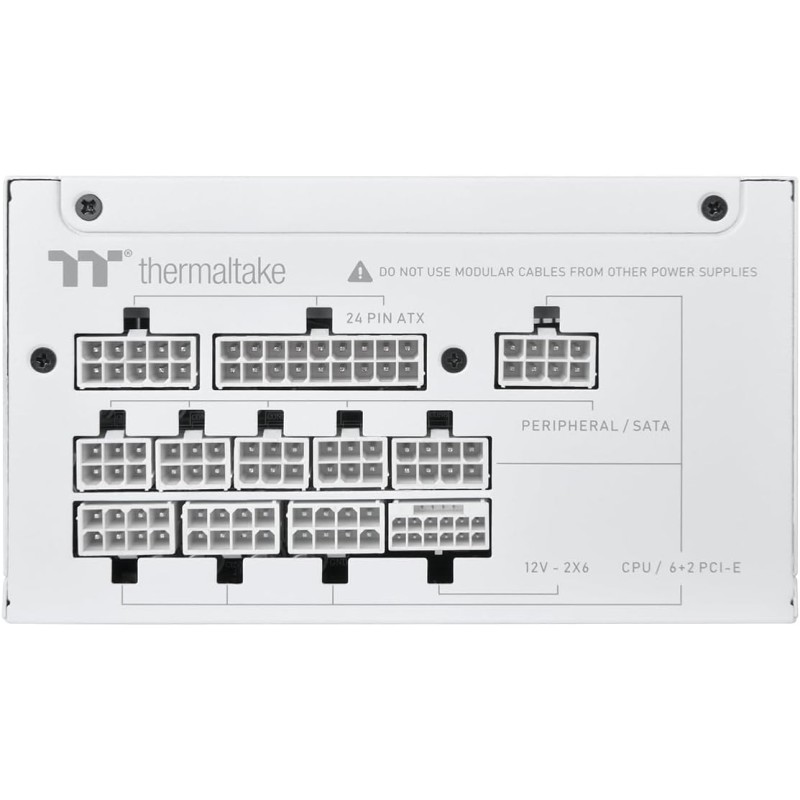 Thermaltake Toughpower GT 1000W | ATX 3.1 | PCIe 5.1 | 80+ GOLD | Modular | Snow - Snow