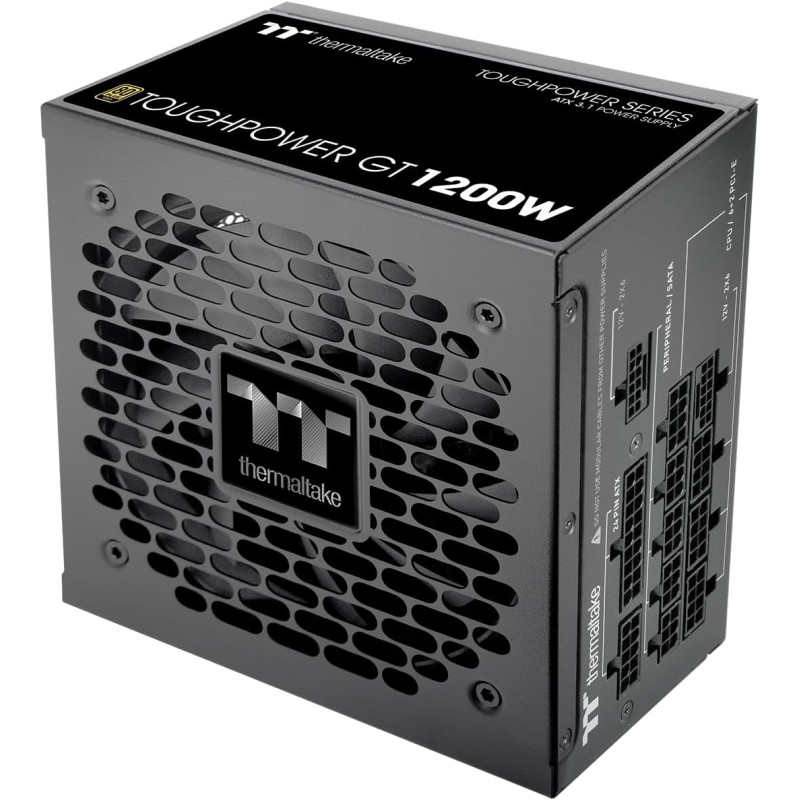 Thermaltake Toughpower GT 1200W | ATX 3.1 | PCIe 5.1 | 80+ GOLD | Modular - Black