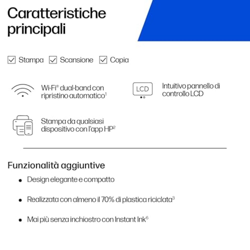 HP DeskJet 2920 89F97B, Stampante Multifunzione a Getto d'Inchiostro A4 a Colori, Fronte e Retro Manuale, 7,5 ppm, Wi-Fi, app, 3 Mesi di Inchiostro Instant Ink Inclusi, Nera HP DeskJet 2920 89F97B, Stampante Multifunzione a Getto d'Inchiostro A4 a Colori, Fronte e Retro Manuale, 7,5 ppm, Wi-Fi, app, 3 Mesi di Inchiostro Instant Ink Inclusi, Nera