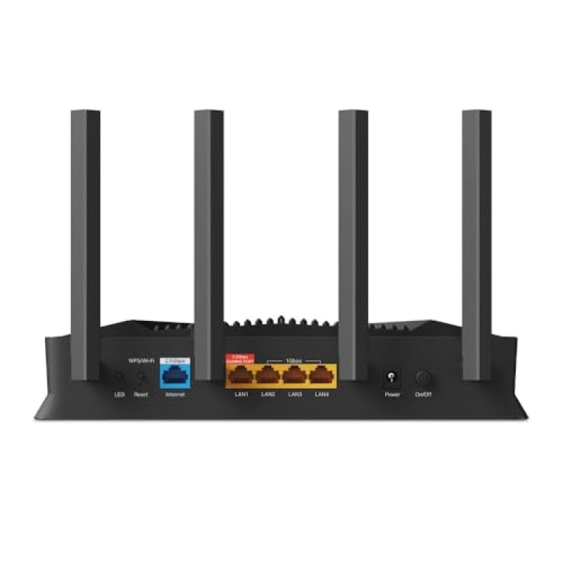 TP-Link Wi-Fi 7 Archer GE230 Router Gaming Dual-Band BE3600Mbps, 2 Porte 2.5Gbps, 3 Porte Gigabit, Canali 320MHz, 4K-QAM, Beamforming, HomeShield, Quad-Core CPU, Non Supporta xDSL