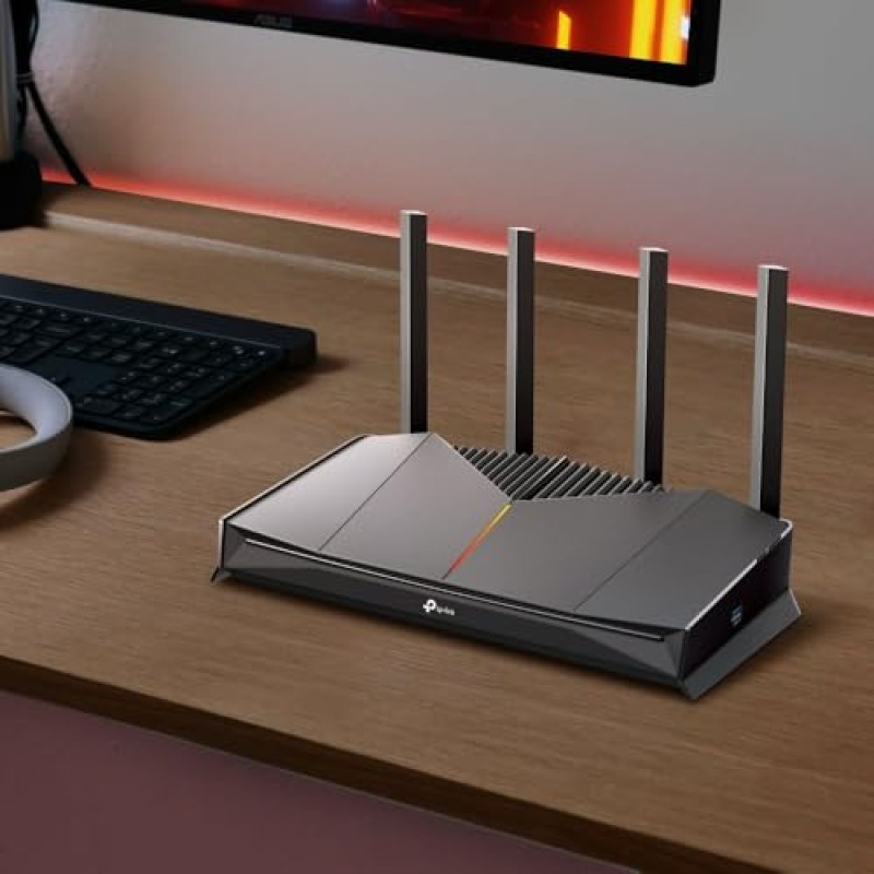 TP-Link Wi-Fi 7 Archer GE230 Router Gaming Dual-Band BE3600Mbps, 2 Porte 2.5Gbps, 3 Porte Gigabit, Canali 320MHz, 4K-QAM, Beamforming, HomeShield, Quad-Core CPU, Non Supporta xDSL